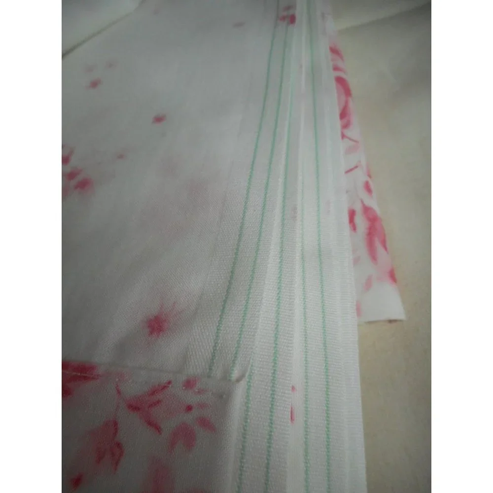 Vintage Cannon Full Flat sheet white pink Rose floral granny core Cottage Chic